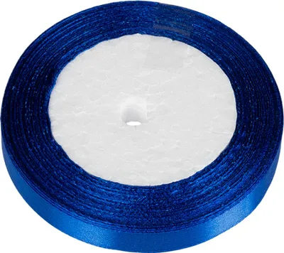 Image de Ruban de satin - 12 mm / 22,5 m - Bleu