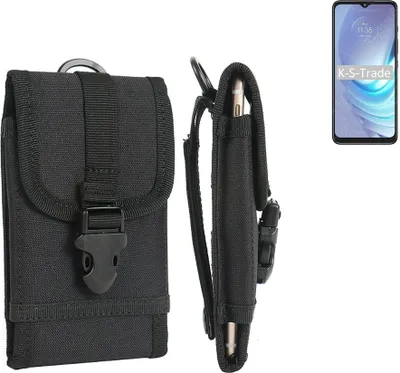 Produktbild von K-S-Trade Holster Handy Hülle kompatibel mit Motorola Moto G50 Holster Handytasche Gürtel Tasche Schutz Hülle Robust Outdoor schwarz