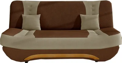 Produktbild von Sofa mit Schlaffunktion und Bettkasten, Couch für Wohnzimmer, Schlafsofa Federkern Sofagarnitur Polstersofa Wohnlandschaft mit Bettfunktion -194 x 92 x 95cm  Feba (Braun +Beige ( Alova 12+Alova 07))