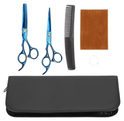 Produktbild von Professionelles Haarschneidescheren-Set aus Edelstahl für Friseursalons