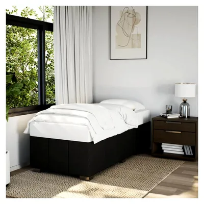 Produktbild von Bettgestell schwarz 90x190 cm ohne Matratze