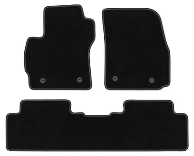 Obrázok produktu pre Velúrové autokoberce pre: Mazda 5 I 2005-2010 (minivan) – sada 4 ks, čierne, na mieru – Wielganizator BASIC