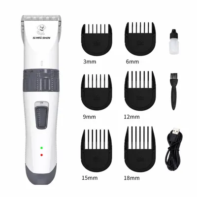 Image de Tondeuse pour Chiens et Chats Électrique, Kit Toilettage sans Fil, USB, 2000mAh, Image générée par une IA