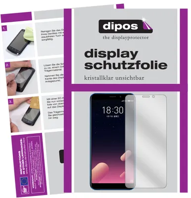 Produktbild von 6x Schutzfolie für Meizu M6S klar Displayschutzfolie Folie Display Schutz dipos