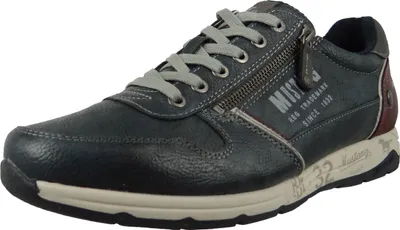 Produktbild von Mustang Herren Sneaker Schnürschuhe Halbschuhe 4106-306, Größe:44 EU, Farbe:Blau