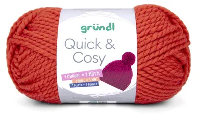 Produktbild von Gründl Wolle Quick and Cosy 150 g orangerot