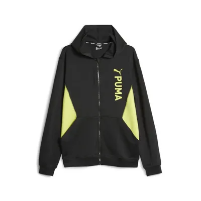 Produktbild von Puma Fit Double Knit Kapuzenjacke Herren schwarz gelb Gr S