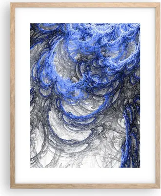 Produktbild von Gerahmtes Poster - Rahmen in heller Eiche - Abstraktion modern - 40x50 cm - Wand Bild - Wanddeko - Wandbilder - Wandposter - Bilderrahmen - Bilder - Kunstdruck - Wandbild - P2NPA40x50-3726