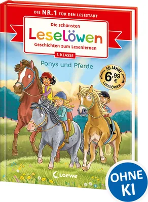 Produktbild von Die schönsten Leselöwen-Geschichten zum Lesenlernen - Ponys und Pferde