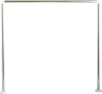 Immagine prodotto di Asta per tende da doccia MSV 80x80 cm Ø 25 mm in acciaio inox