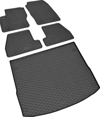 Produktbild von Passgenaue Gummifußmatten und Laderaumwanne von Z4L passend für Ford  Focus Kombi ab 2011 bis 2018