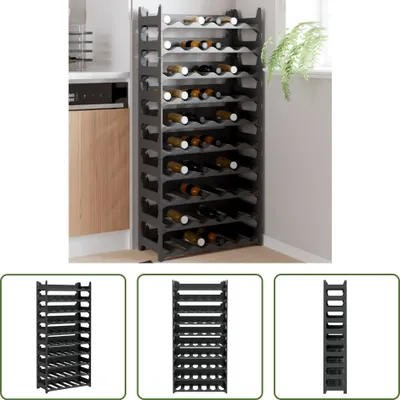 Image de The Living Store Casier à vin pour 60 bouteilles PP Empilable
