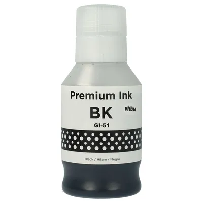 Produktbild von vhbw Nachfülltinte kompatibel mit Canon Pixma G 3460, G 1420, G 1460, G 2470, G 3420, G 2420, G 2460 Drucker - Refilltinte Dye Schwarz, 135ml
