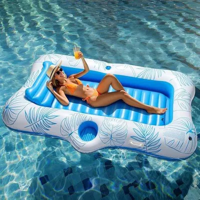 Produktbild von Aufblasbares Schwimmfloß für Erwachsene Braun