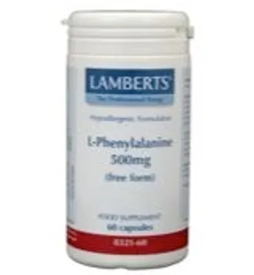 Productafbeelding van Lamberts L-Phenylalanine 500mg (60 capsules)