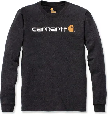 Zdjęcie produktu dla Carhartt 104107 CORE LOGO T-SHIRT L/S, kolor: carbon heather, rozmiar: 2XL