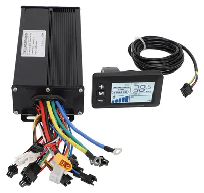 Image de Kit de conversion pour vélos électriques, 36 V, 48 V, 52 V, 40 A, contrôleur à onde sinusoïdale sans balais et écran LCD GD01 pour réparation et remplacement