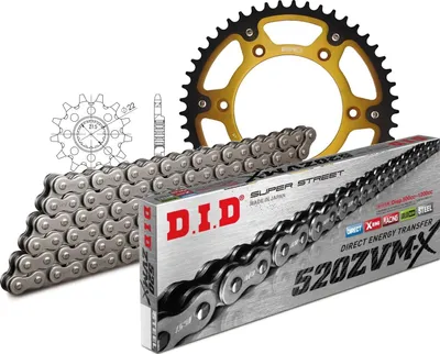 Image de Jeu de chaînes DID Stealth 520ZVM-X / 118 Rivets or