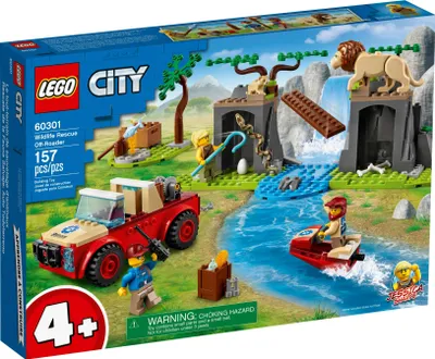 Image de LEGO 60301 City Wildlife Véhicule tout-terrain de sauvetage des animaux Voiture jouet, véhicule tout-terrain