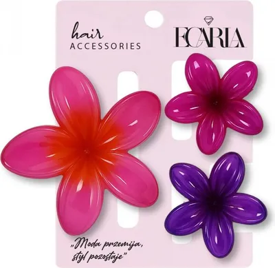 Image de Set de pinces à cheveux Carla Dunat rose-violet Universel