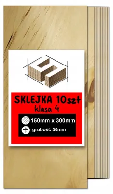 Immagine prodotto di Pannelli rettangolari in compensato di betulla grezzo – incisione laser, fresatura CNC, modellismo, traforo, pirografia, découpage, pittura e fai da te – qualità 4 – 15 × 30 cm (150 × 300 mm) – 30 mm – 10 pezzi