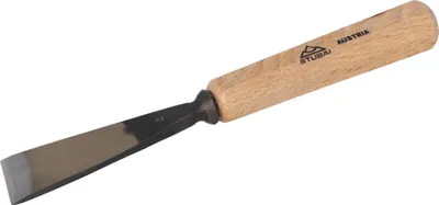 Produktbild von STUBAI Stemmeisen Stechbeitel Serie 52 - Form 2 | Gerades Balleisen, schräg - 30 mm, mit Holzgriff, für glatte Flächen, zum Vorstechen, Kerb- und Reliefschnitzarbeiten, zur Bearbeitung von Holz