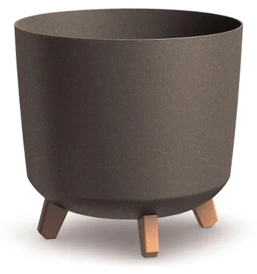 Produktbild von Prosperplast Blumentopf GRACIA TUBUS Eco Wood Kaffee 29,8 cm