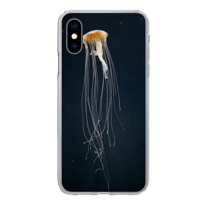Produktbild von MuchoWow® Handyhülle Schutzhülle Hülle für iPhone X Qualle - Meerestier - Tentakel Silikon Softcase Handy Hülle - Handyhülle