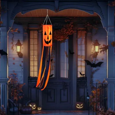 Zdjęcie produktu dla Dynia dekoracyjna na Halloween - pomarańczowa - 122 cm