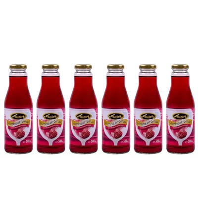 Produktbild von Lausitzer Himbeer-Sirup 6x 500ml