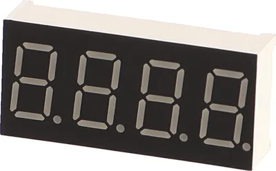 Produktbild von 7-Segment Display mit vier Ziffern