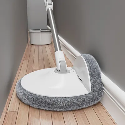 Produktbild von Wischmops, 128cm Wischmopp Set mit Eimer, 2-in-1 Filtersystem Trennt Schmutz von Frischwasser, Putzeimer Bodenwischer mit Auswringfunktion