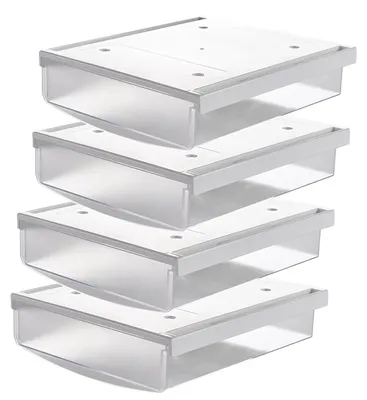 Imagen del producto de TUKA 4X 1,7L: Cajones para escritorio, dimensiones 21x18x5,4 cm, con adhesivo