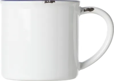 Produktbild von Antoinette Becher mit Henkel, Steinzeug, blauer Rand, Inhalt: 0,22 Liter