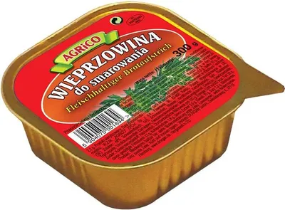 Produktbild von Agrico "Wieprzowina do smarowania" Wurstaufstrich nach Schmalzfleischart 300g