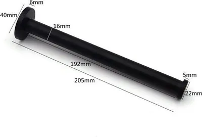 Obrázok produktu pre Čierna kartička na odevy pre nástenný háčik, 20 cm