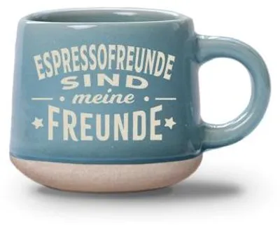 Produktbild von Espresso-Tasse Espressofreunde - 60ml , spülmaschinenfest im Landhausstil