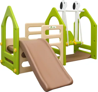 Produktbild von Kinder Spielhaus Rutsche mit Schaukel KS-111