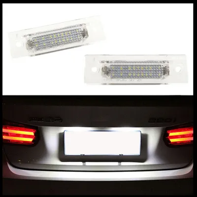 Für Porsche 968 Boxster 986 911 964 933 2x LED PREMIUM Kennzeichenbeleuchtung in der Farbe von GOLDCAR