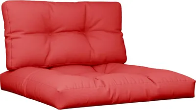 Produktbild von vidaXL Palettenkissen 2-tlg. Rot Stoff