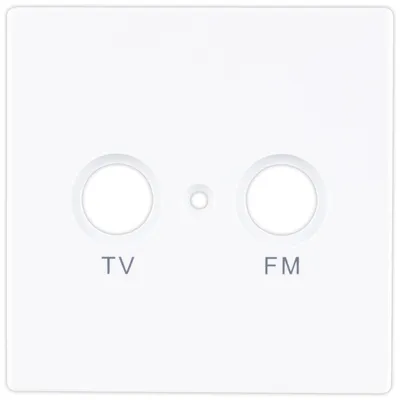 Produktbild von REV 0230632306 Futura, Abdeckung Antennendose (TV/RF), platin