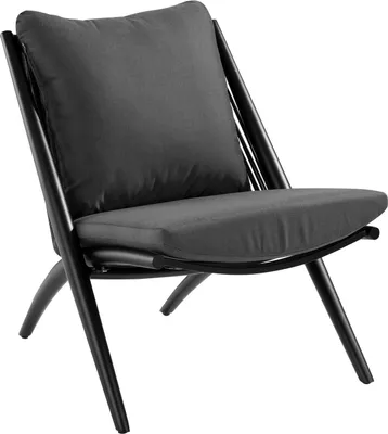 Produktbild von Gartensessel - Anthrazit - Polyester - Aluminiumgestell - mit Kissen