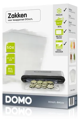 Obrázek produktu pro Domo DO327L-BAG22, Sáčky pro vakuové balení, 50 kusů, Domo DO327L, 220 mm, 300 mm