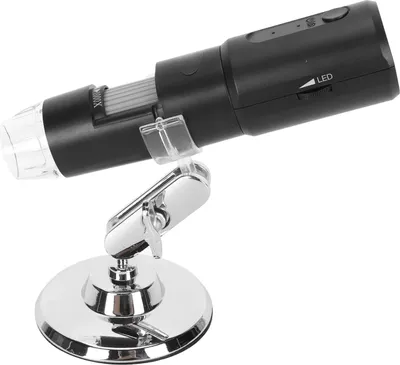Image de Microscope portable USB 50X-1000X grossissement 640x480P résolution 360 degrés pivotant loupe WiFi pour circuit imprimé électronique du cuir chevelu