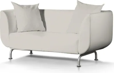 Produktbild von Dekoria Bezug für Strömstad 2-Sitzer Sofa, hellgrau , Bezug für Sofa Stromstad 2-sitzer