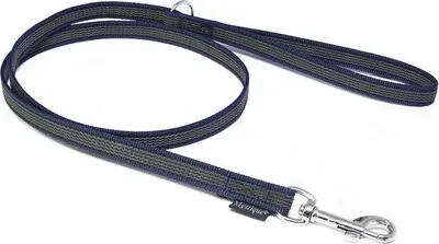 Produktbild von Mystique® Gummierte Leine 15mm mit Handschlaufe Standard Karabiner royal blau 1,2m
