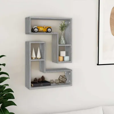 Produktbild von Möbel Wandregale 2 Stk. Grau Sonoma 50x15x50 cm Holzwerkstoff - Wandregale &6077