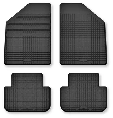 Image de Tapis de sol en caoutchouc pour Nissan 100NX 1990-1995 (coupé) – 4 pièces, noirs, semi-universel, adapté