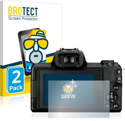 Produktbild von 2x BROTECT Schutzfolie für Canon EOS M50 Mark II Displayschutz Displayschutzfolie Folie Matt Entspiegelungsfolie
