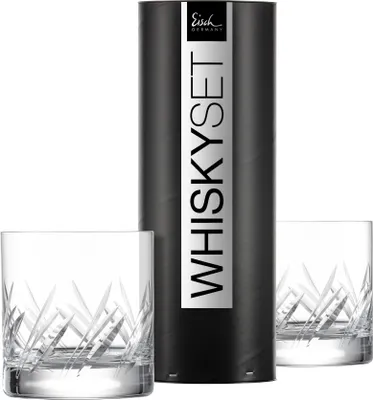 Immagine prodotto di Eisch Whiskyglas 2er Set Gentleman, Whiskybecher, Kristallglas, 400 ml, 86550018